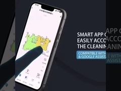 ربات جاروبرقی دوگانه اسپین ماپ با مخزن آب کنترل برقی ایستگاه موپ خود تمیز