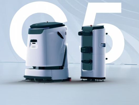 ماشین تمیز کننده کف ربات تجاری با مخزن بزرگ آب 45L و 45L